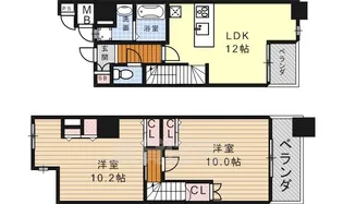 カーサ ピーノ【4階】の間取り