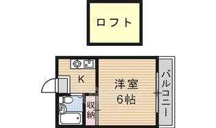 プランドール楠葉【1階】の間取り
