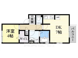 長興寺コーポ【2階】の間取り