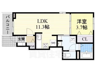 セレノ アロッジオ2【1階】の間取り