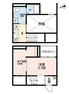 Beatus(ビータス)【2階】の間取り