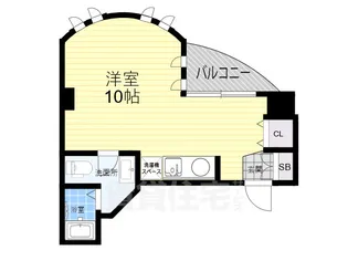 1Rの間取り画像