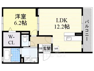 大阪府堺市中区深井中町【アパート】の間取り