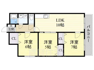 レジデンス御器所スクエア【4階】の間取り
