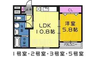 大阪府堺市美原区北余部【アパート】の間取り