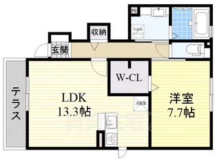 Lumie Court【1階】の間取り