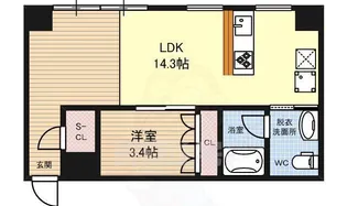 コレクション名駅3【2階】の間取り