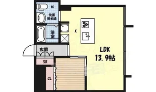 コレクション名駅III【3階】の間取り