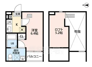フラン【2階】の間取り