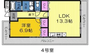 甲燿【1204号室】の間取り