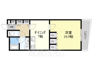 セイント橘【4階】の間取り