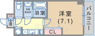 Luxe芦屋南【1階】の間取り