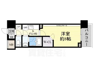 ブランシエスタ泉【9階】の間取り