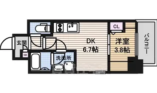 ポルタニグラ大須【9階】の間取り