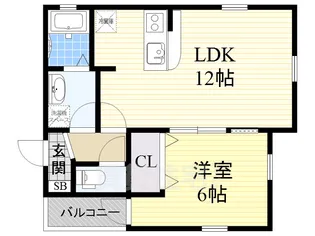 グランレーヴ黒川Ⅱ【1階】の間取り