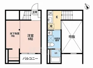 Blossom Meiji(ブロッサムメイジ)【1階】の間取り