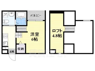 Kiino(キーノ)【2階】の間取り
