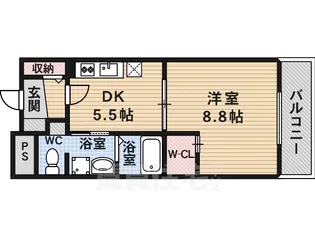 我楽ハウス【4階】の間取り