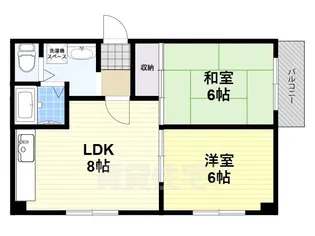エクセレント我堂【1階】の間取り
