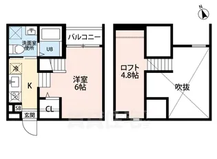 Kiino(キーノ)【2階】の間取り