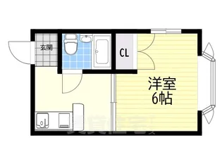 西浦マンション【5階】の間取り
