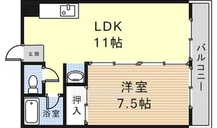 コーポ小池【402号室】の間取り