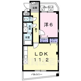 ルミエール名東【3階】の間取り