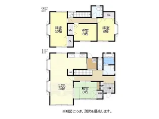 愛知県名古屋市名東区社口1丁目【一戸建】の間取り