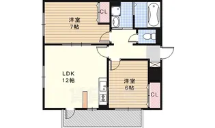 エクセレント星ヶ丘【2階】の間取り
