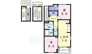 モデッサ東山【3階】の間取り