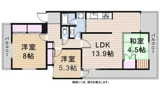 三旺マンション第二社台【2階】の間取り