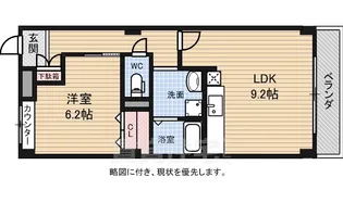 フロレアーレ香流【405号室】の間取り