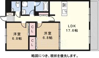 ガゾンドコリーヌシュドゥ【1階】の間取り