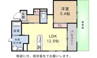 ガーデンヒルズ梅森坂【1階】の間取り