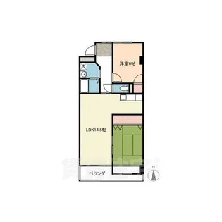 サンハイツ亀の井【303号室】の間取り