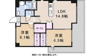 ホワイトホフマン【4階】の間取り