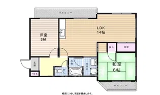 ヴィラ奥田第2ビル【2C号室】の間取り