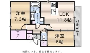 コンコルディアかみやしろ NORTH【3階】の間取り