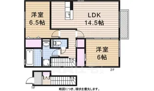 リバーサイド香流【2階】の間取り