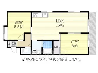 メゾン神の木【401号室】の間取り
