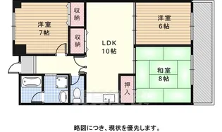 コーポニュー引山【402号室】の間取り