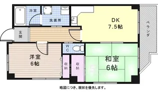 ハートイン若葉台S棟【2階】の間取り