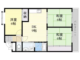 メルローズ2号館【302号室】の間取り