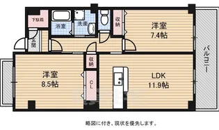 KANARE BLD.【101号室】の間取り