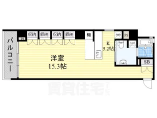 スクエア名駅南【5階】の間取り
