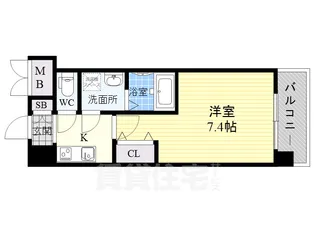 M-RESIDENCE新大阪Garden【3階】の間取り