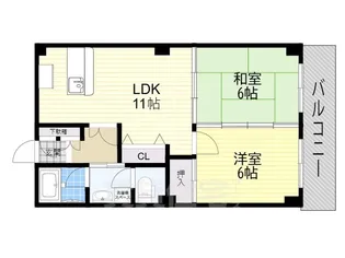 NO.1香里ニューハイツ【1階】の間取り
