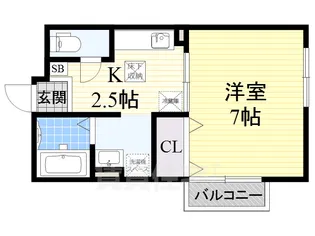 アミティエ山本【1階】の間取り