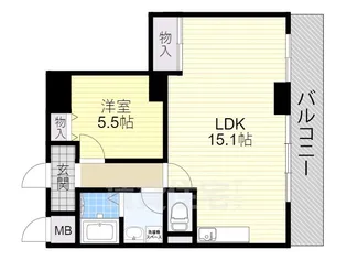 豊栄マンション【5階】の間取り