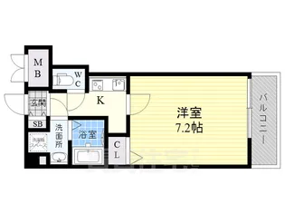 S-RESIDENCE新大阪Ridente【2階】の間取り